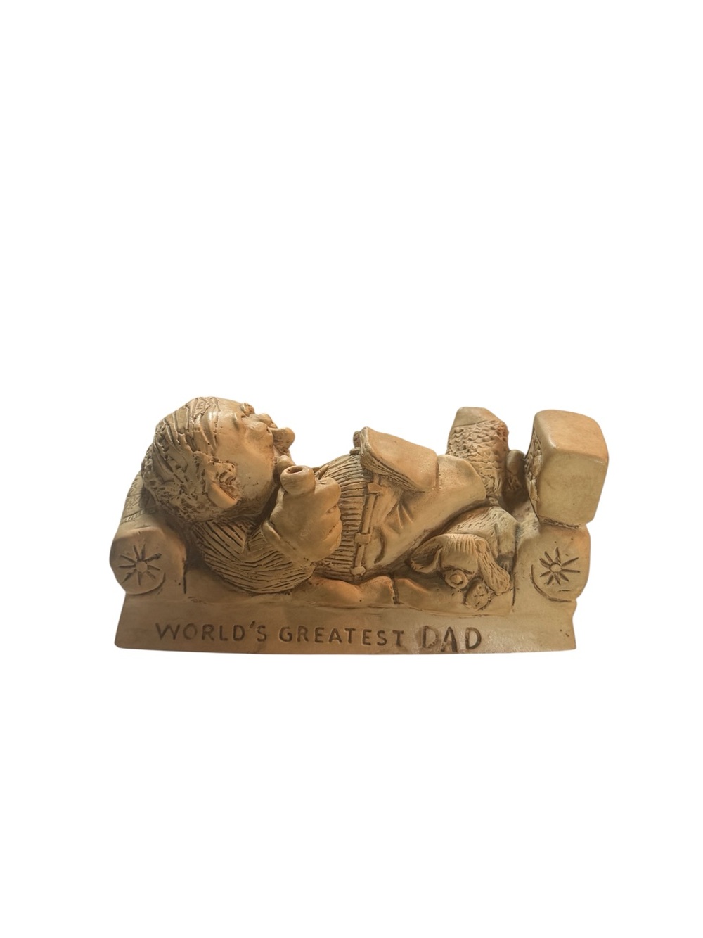 Vintage‎ Wise Guys World’s Greatest Dad Figurine TV Remote Pipe Recliner